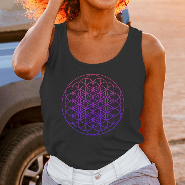 Cool Sacred Geometry Geometric Repeating Circles Trippy Yoga Unisex Tank Top Gifts for Women