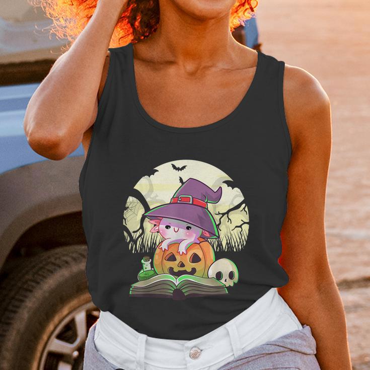 Cute Axolotl Halloween Costume Pumpkin Pastel Goth Graphic Design Printed Casual Daily Basic Unisex Tank Top Gifts for Women