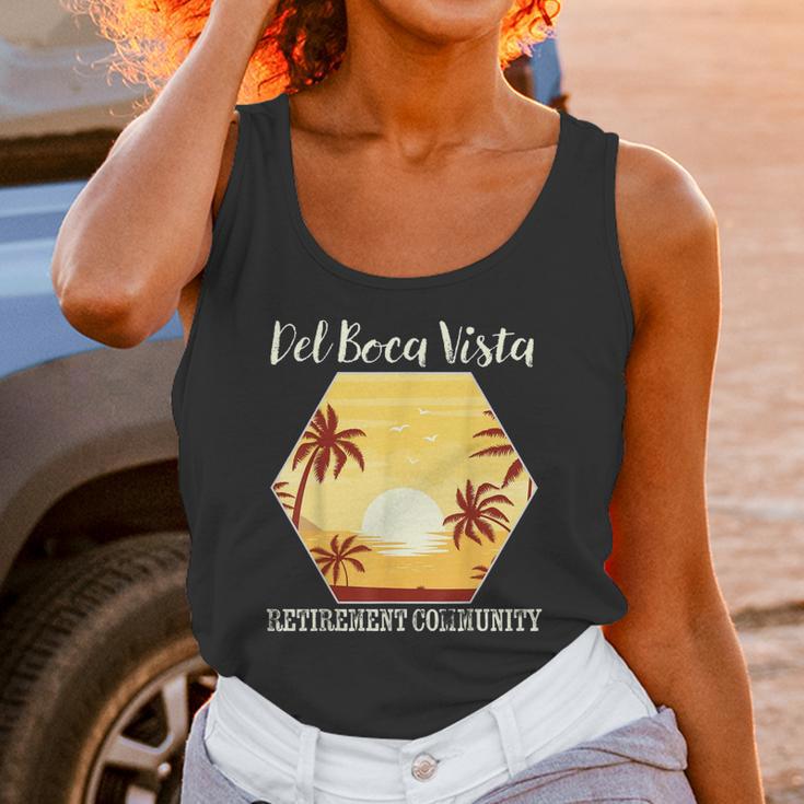 Del Boca Vista Retirement Florida Vintage Unisex Tank Top Gifts for Women