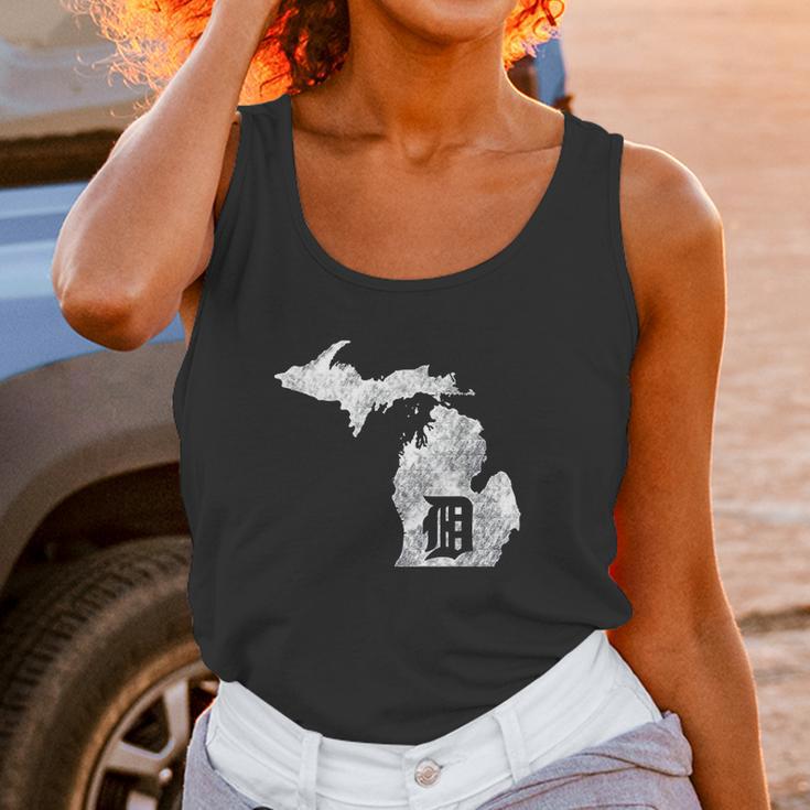 Detroit Michigan Motor City Midwest D Mitten Unisex Tank Top Gifts for Women