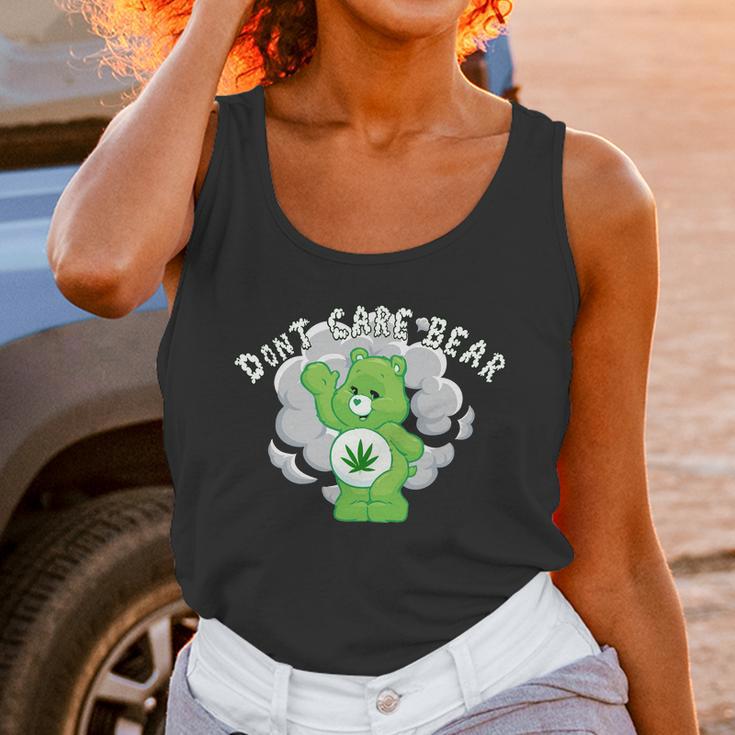 Dont Care Smoking Bear Unisex Tank Top Gifts for Women