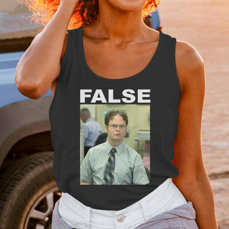 Dwight Schrute False Funny Unisex Tank Top Gifts for Women