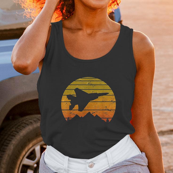 Eagle Jet Fighter Sunrise Vintage Retro Pilot Unisex Tank Top Gifts for Women