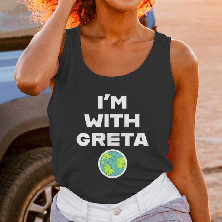 Earth Day Climate Change Im With Greta Science Unisex Tank Top Gifts for Women