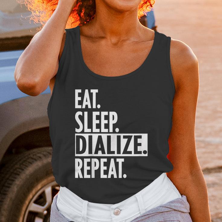 Eat Sleep Dialize Repeat Tech Unisex Tank Top Gifts for Women