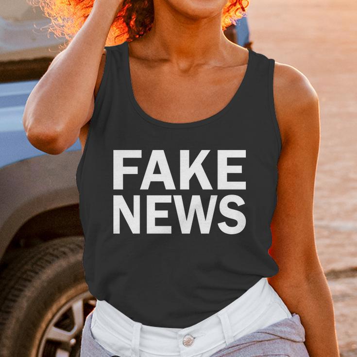 Fake News Bold Text Unisex Tank Top Gifts for Women