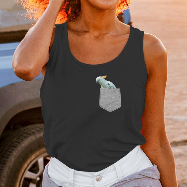 Fake Pocket Cockatoo Funny Bird In Your Pocket Tee Unisex Tank Top Gifts for Women