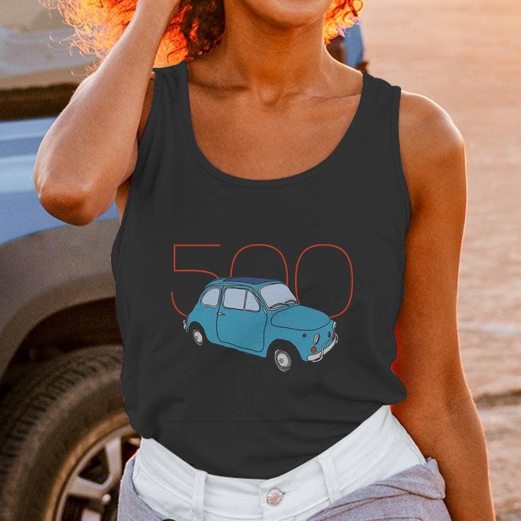 Fiat 500 Classic Vintage Car Unisex Tank Top Gifts for Women