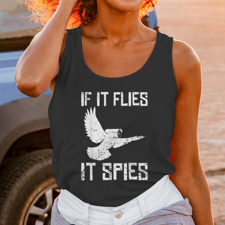 If It Flies It Spies Conspiracy Theory Birds Arent Real Unisex Tank Top Gifts for Women