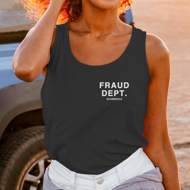 Fraud Dept Department Scamerica Unisex Tank Top Gifts for Women