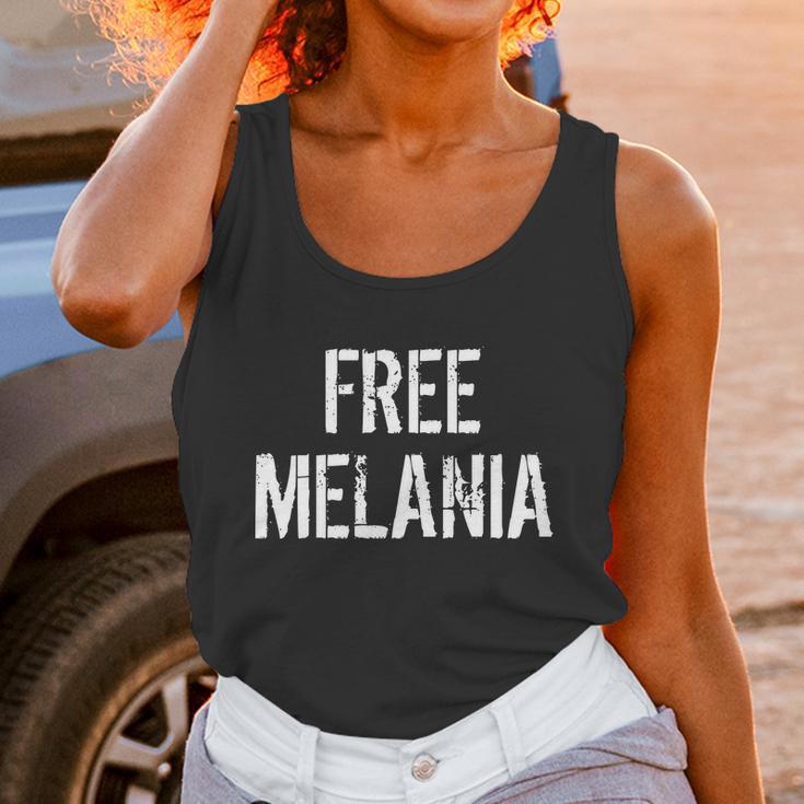 Free Melania Funny Distressed Logo Unisex Tank Top Gifts for Women