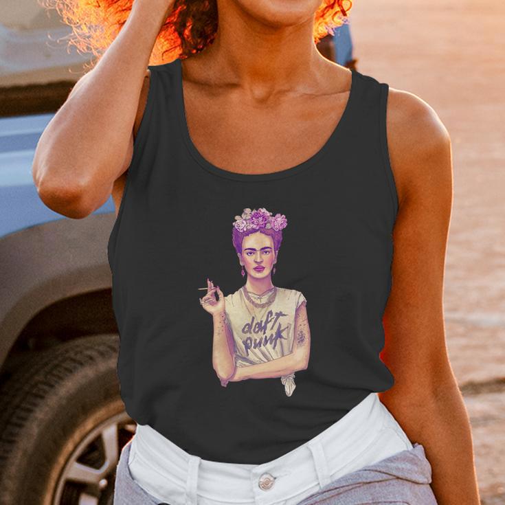 Frida Kahlo Daft Punk Unisex Tank Top Gifts for Women