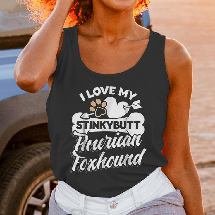 Funny American Foxhound I Love My Stinky Dog Unisex Tank Top Gifts for Women