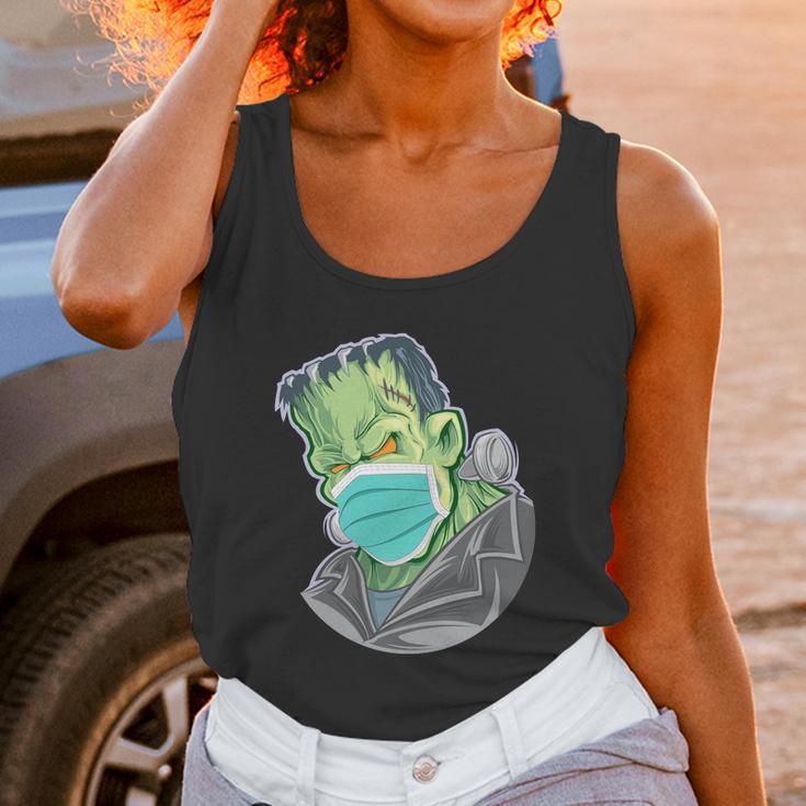 Funny Halloween Frankenstein Pandemic Virus Mask Unisex Tank Top Gifts for Women