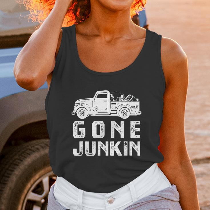 Funny Junker Gone Junkin Thrifting Unisex Tank Top Gifts for Women