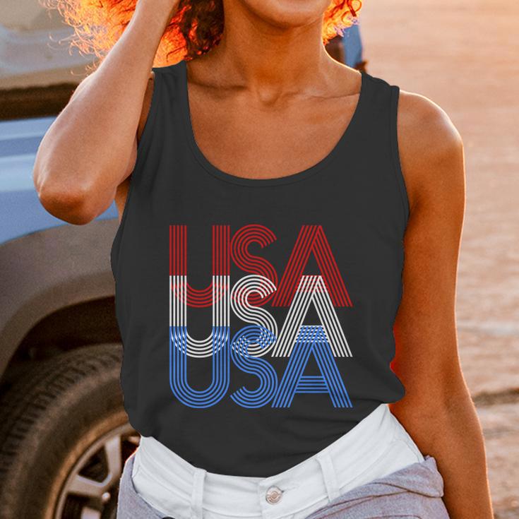 Funny Retro Usa Logo Unisex Tank Top Gifts for Women