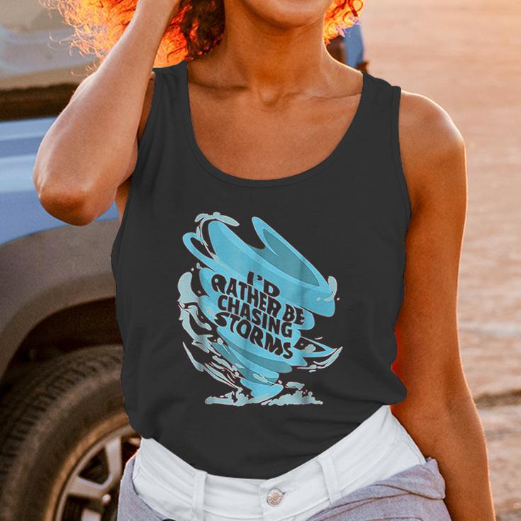 Funny Tornado Storm Chaser Meterology Unisex Tank Top Gifts for Women