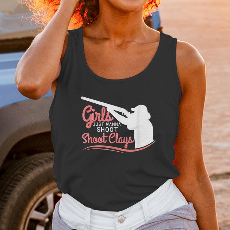 Funny Trap Skeet Just Wanna Clays Unisex Tank Top Gifts for Women