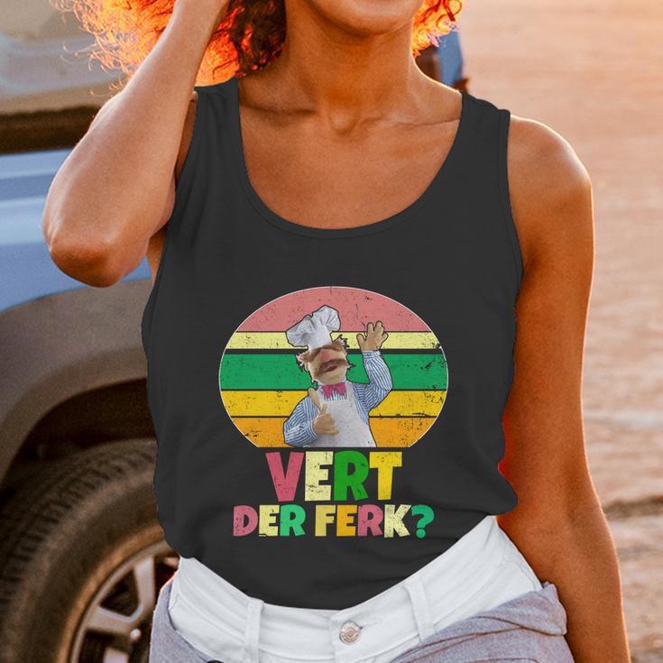 Funny Vintage Vert Der Ferk Retro Swedish Chef Unisex Tank Top Gifts for Women