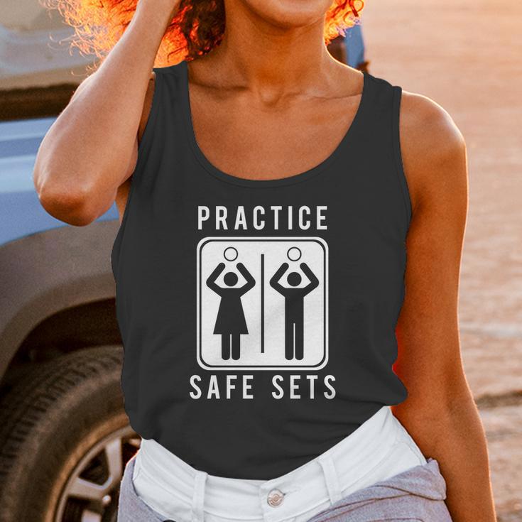 Funny Vollyball Pun Team Practice Safe Sets Tee Unisex Tank Top Gifts for Women