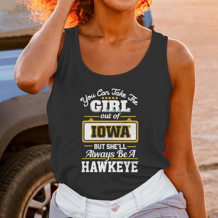 You Can Take The Girl Out Of Iowa But Shell Always Be A Hawkeye Unisex Tank Top Gifts for Women