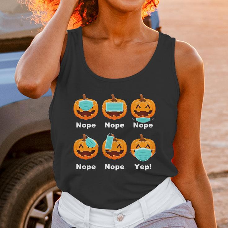 Halloween Pandemic Pumpkin Mask Funny Cute Unisex Tank Top Gifts for Women