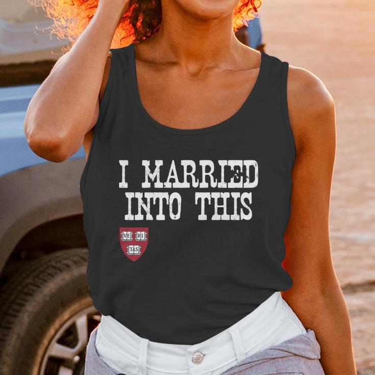 Harvard University Married Into I Married Into This Unisex Tank Top Gifts for Women