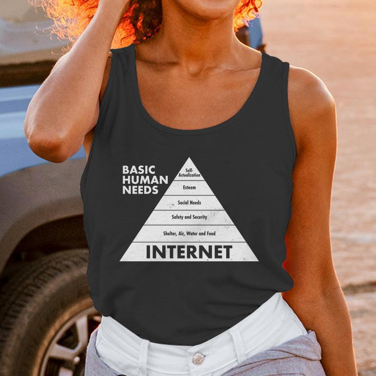 Basic Human Needs Pyramid Unisex Tank Top Gifts for Women