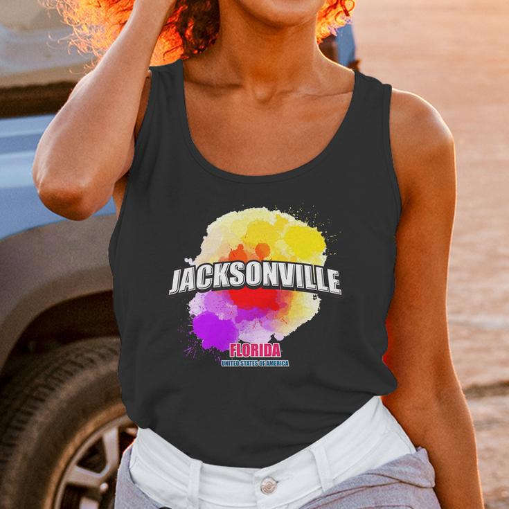 Jacksonville Colorful Retro Logo Unisex Tank Top Gifts for Women