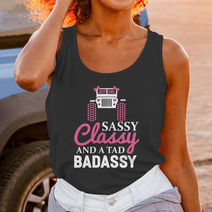 Jeep Sassy Classy And A Tad Badassy Unisex Tank Top Gifts for Women