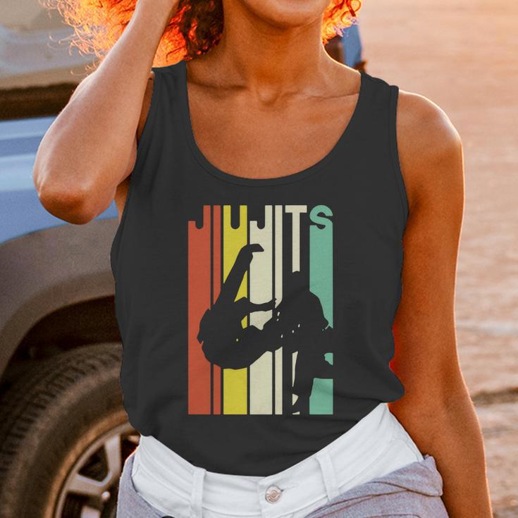 Jiu Jitsu Silhouette Bjj Brazilian Jiu Jitsu Retro Unisex Tank Top Gifts for Women