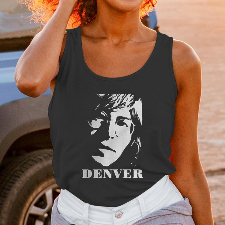 John Denver Tops Short Sleeved Round Neck Unisex Tank Top Gifts for Women