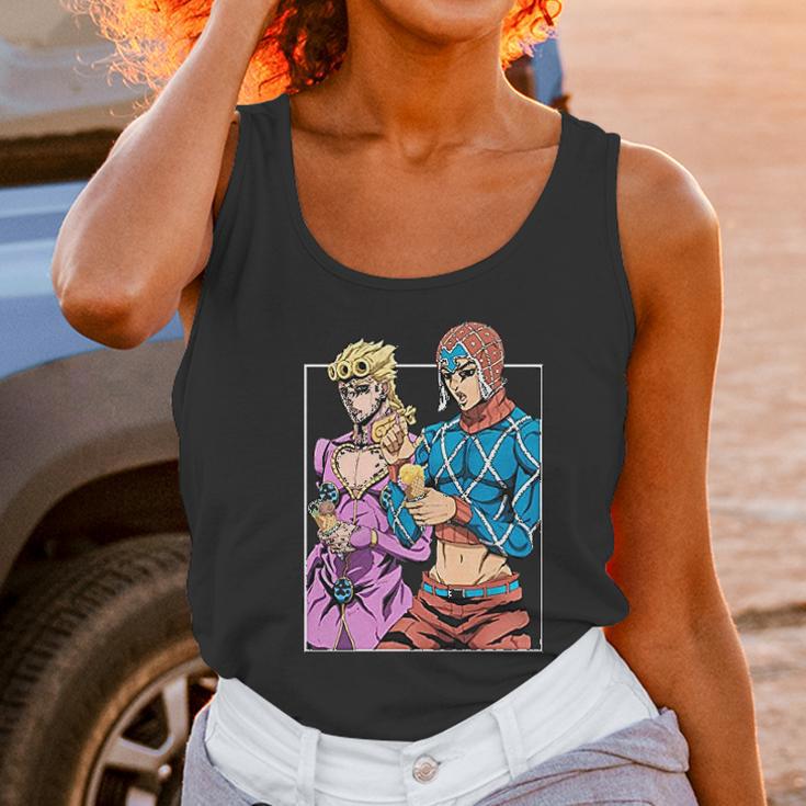 Jojos Bizarre Adventure Enjoying Ice Cream Unisex Tank Top Gifts for Women