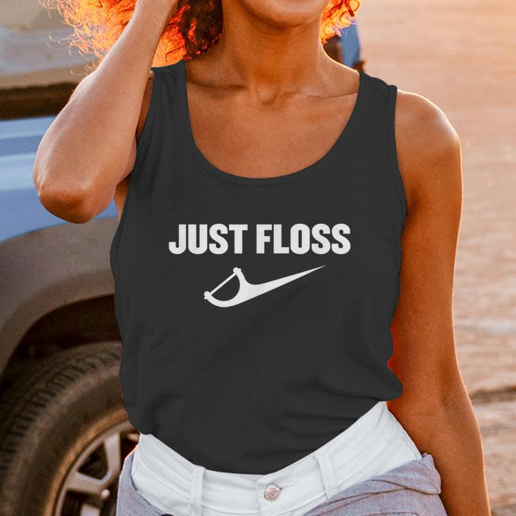 Just Floss Dental Hygienist Or Dental Office Graphic Design Printed Casual Daily Basic Unisex Tank Top Gifts for Women