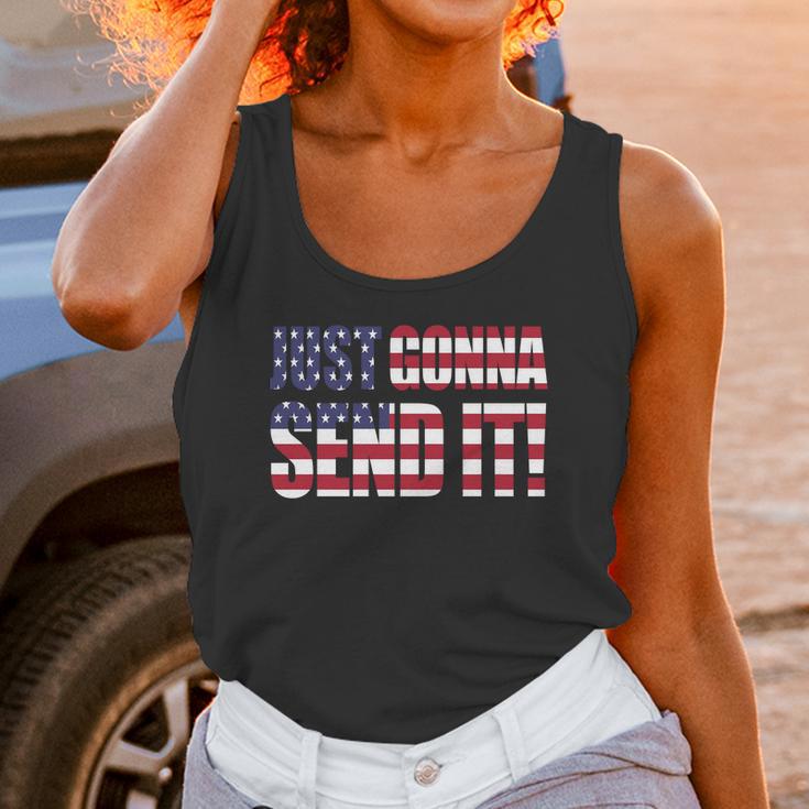 Just Gonna Send It AmericaShirt Larry Enticer T-Shirt Unisex Tank Top Gifts for Women