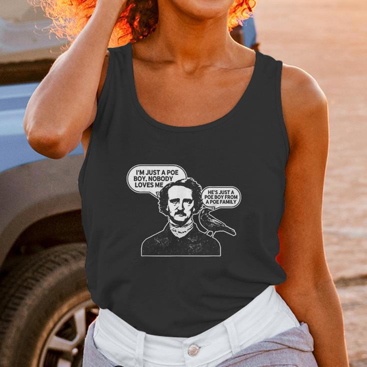 Im Just A Poe Boy Edgar Allan Poe Raven Unisex Tank Top Gifts for Women