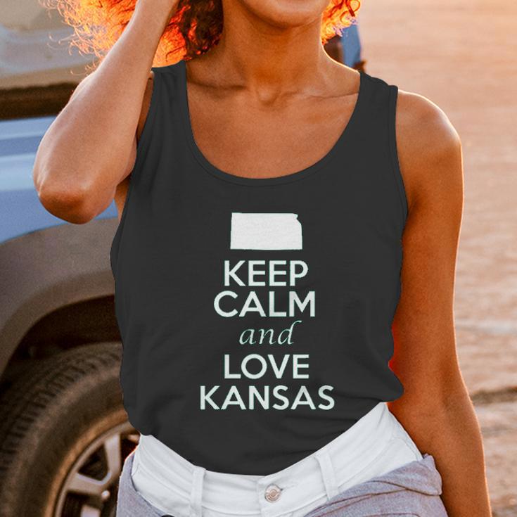 Keep Calm And Love Kansas State Unisex Tank Top Gifts for Women