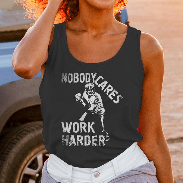 Lamar Jackson Nobody Cares Work Harder T-Shirt Unisex Tank Top Gifts for Women