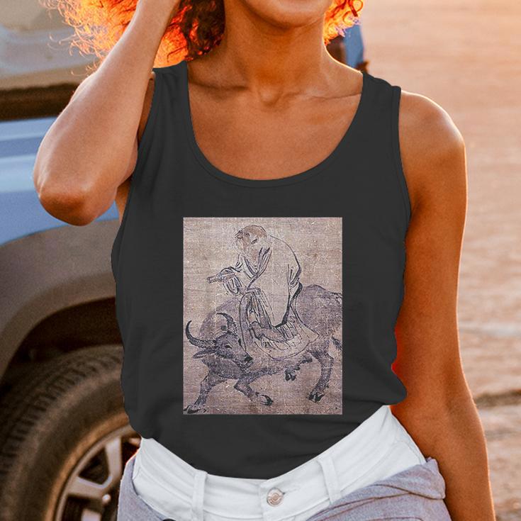 Laozi On Ox Lao Tzu Tao Te Ching Taoism Chinese Religion Unisex Tank Top Gifts for Women