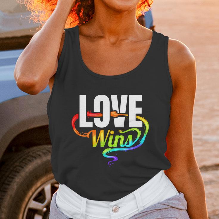 Lgbtq Love Wins Logo For Pride Month Funny Gift Unisex Tank Top Gifts for Women