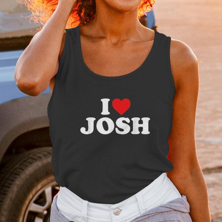 I Love Josh Heart Unisex Tank Top Gifts for Women