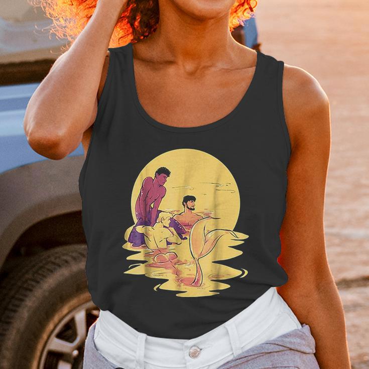 Merman Genderfluid Lgbtq Fantasy Art Unisex Tank Top Gifts for Women