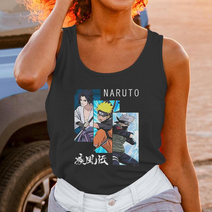 Naruto Shippuden 3 Panels And Kanji Unisex Tank Top Gifts for Women