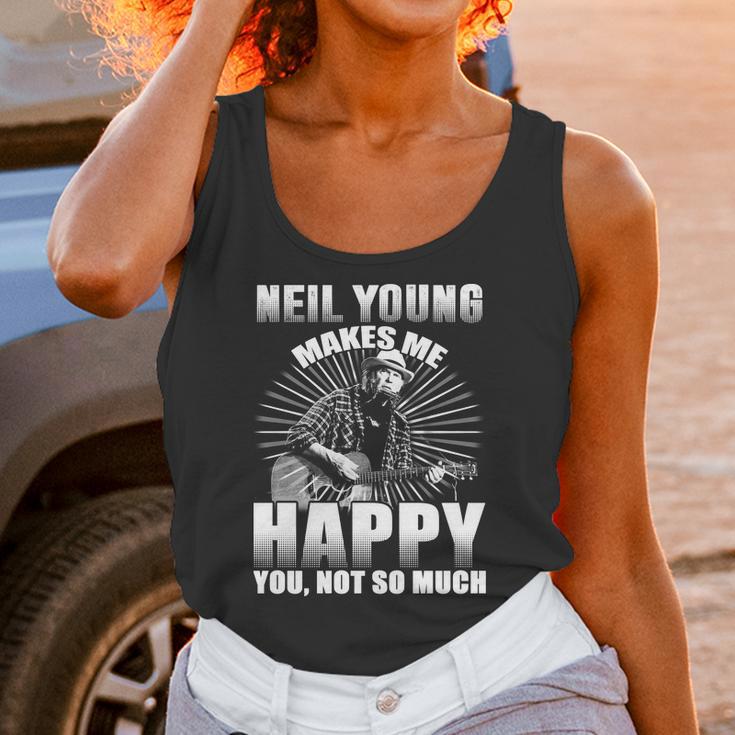 Neil Young Makes Me Happy You Not So MuchShirt Long Sleeve Hoodie Sweatshirt Unisex Tank Top Gifts for Women