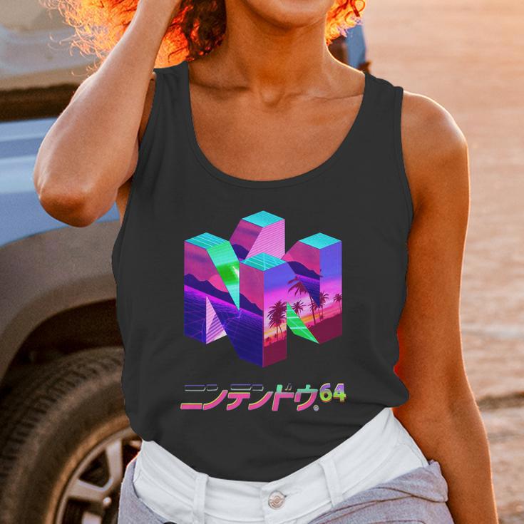 Nintendo 64 Vaporwave Shirt Unisex Tank Top Gifts for Women