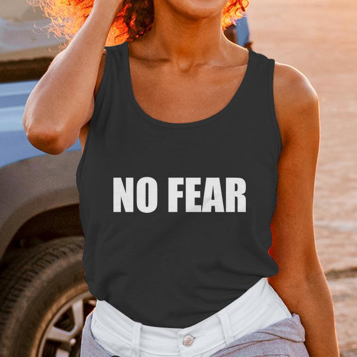 No Fear Word Imprint Unisex Tank Top Gifts for Women