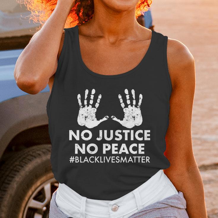 No Justice No Peace Blacklivesmatter Hand Prints Unisex Tank Top Gifts for Women