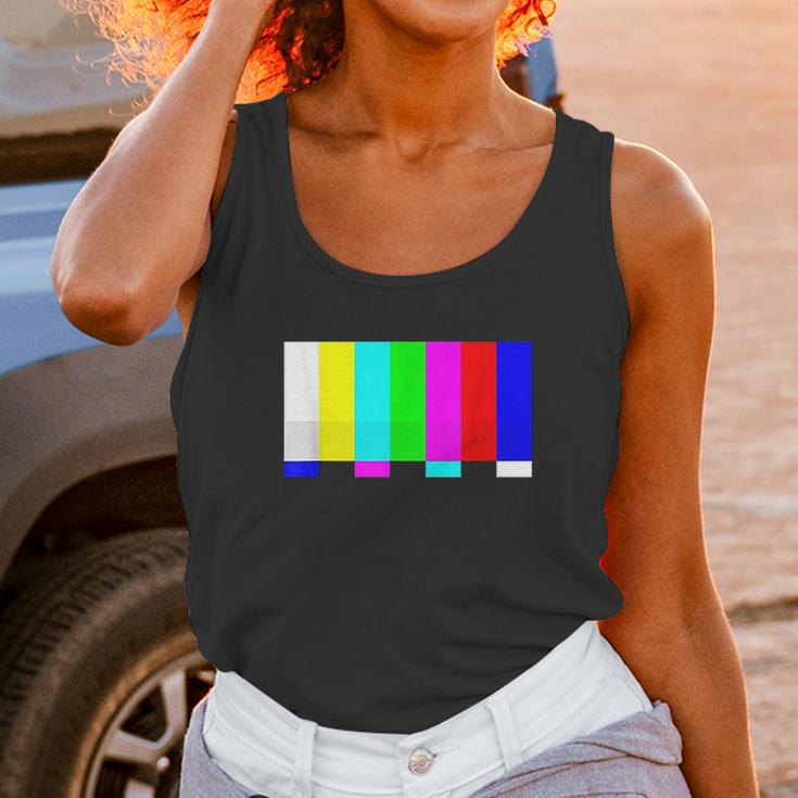 No Signal Television Screen Color Bars Test Pattern Unisex Tank Top Gifts for Women