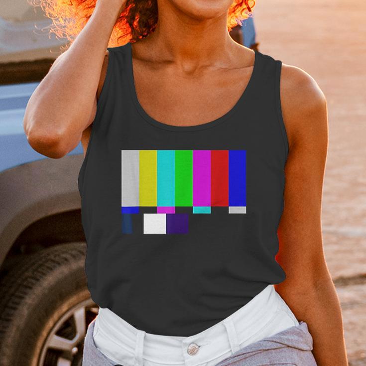 No Signal Television Screen Color Bars Test Pattern Unisex Tank Top Gifts for Women