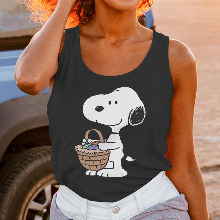 Peanuts Snoopy Easter Basket Unisex Tank Top Gifts for Women